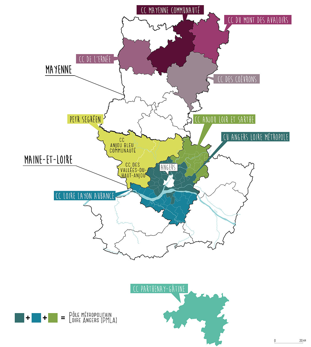 Carte périmètre d'intervention de l'Aura