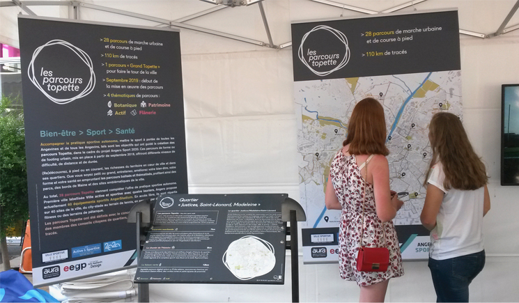 Présentation des parcours lors de Tout Angers bouge