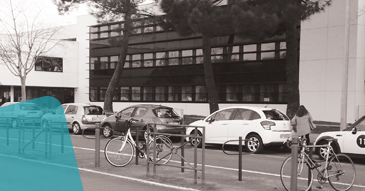 photo noir et blanc du campus Belle-Beille